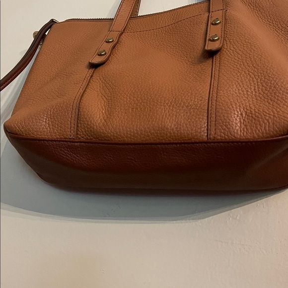 Fossil Jenna Handbag Brown Pebbled Leather - Picture 4 of 16